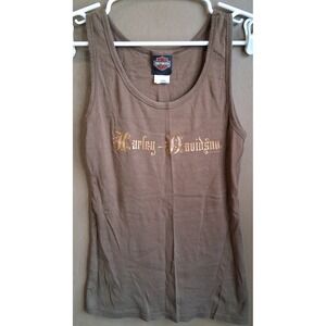 Harley Davidson Jamaica Tank Top Brown Medium‎ Wmns